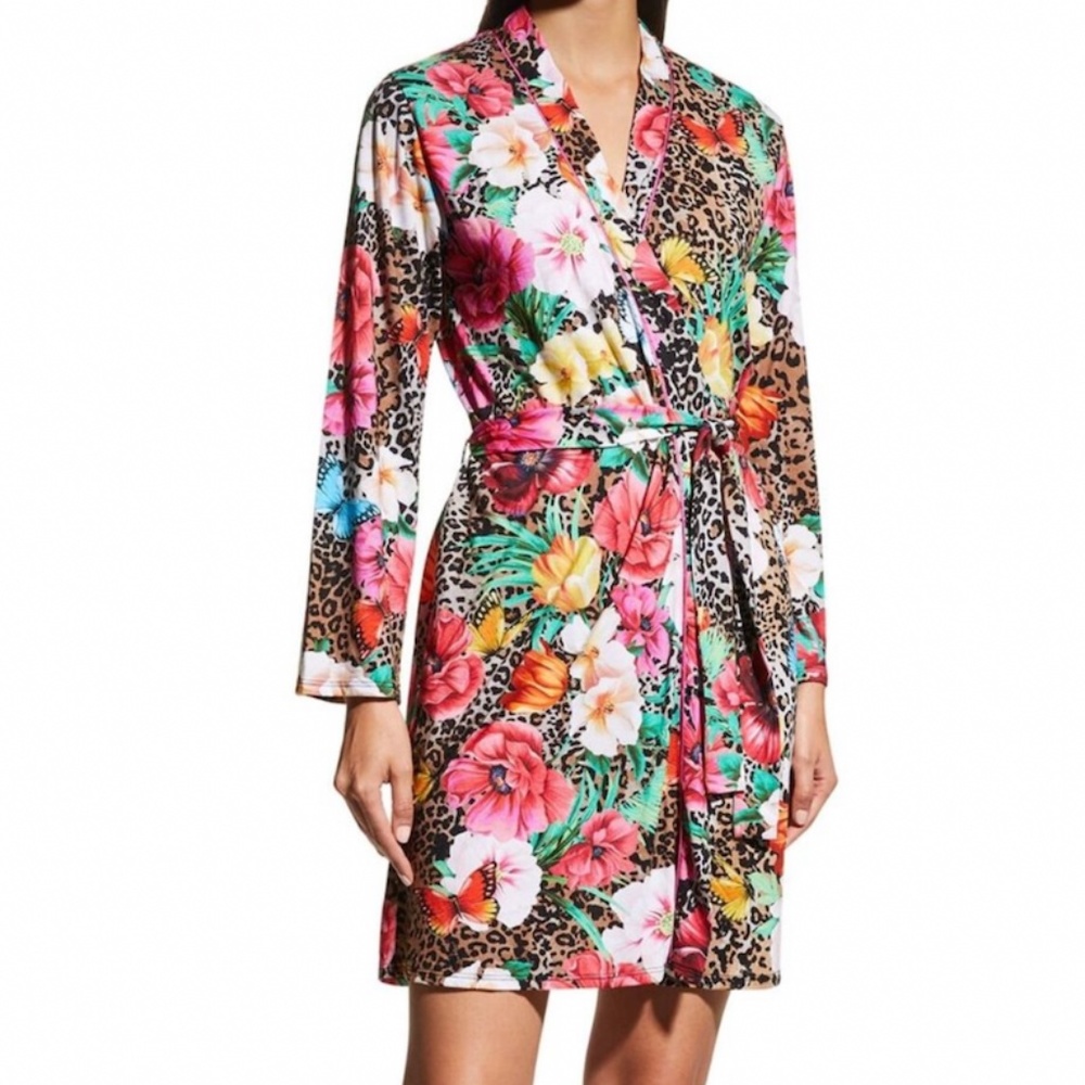 Johnny Was Sandra Belted Cotton Blendn Sleep Robe